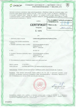 certifikat